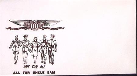 Amerikaanse envelop WWII (lijst optie), Verzamelen, Militaria | Tweede Wereldoorlog, Verzenden