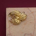 Luxe gouden broche | Verwilderd design (vintage, massief), Sieraden, Tassen en Uiterlijk, Broches, Ophalen of Verzenden, Gebruikt