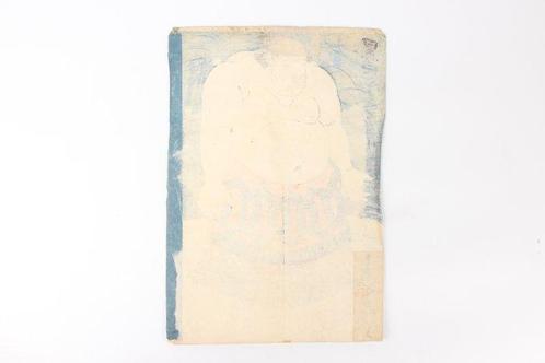 Sumo wrestler Kuroiwa Morinosuke  - (Ukiyo-e Woodblock, Antiek en Kunst, Antiek | Overige Antiek