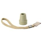 Beige stokdop met polsbandje voor wandelstok, Diversen, Verpleegmiddelen, Ophalen of Verzenden, Nieuw