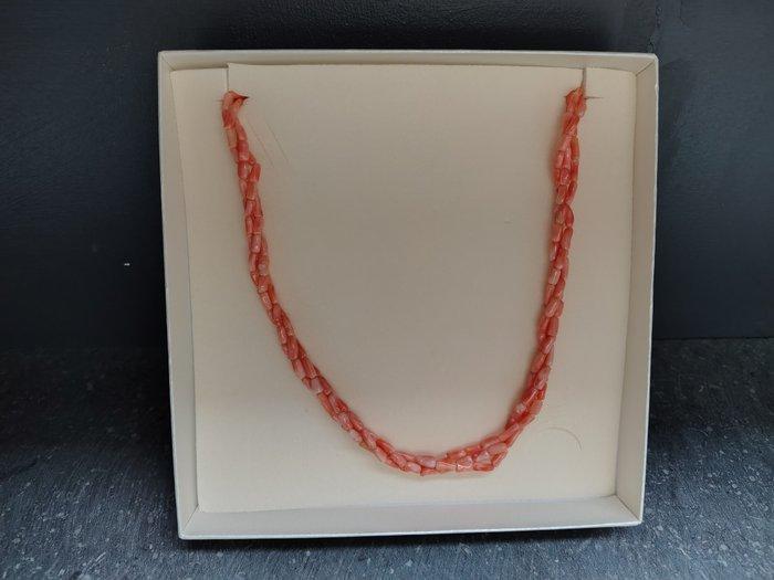 Koraal - Zilver - Halsketting - Handmade, Antiek en Kunst, Curiosa en Brocante