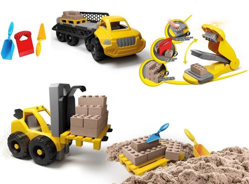 PLAY IT Kinetisch Zand Blokmaker Bouwset 750gram - Bruin, Kinderen en Baby's, Speelgoed | Educatief en Creatief, Nieuw, Knutselen