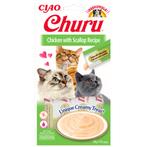 12x Ciao Kattensnack Churu Kip - Sint Jacobsschelp 60 gr, Verzenden