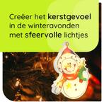 Kerstverlichting Raam Sneeuwpop - 16x21cm - Inclusief, Verzenden, Nieuw