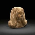 Replica van het oude Egyptisch Bust voor een edelvrouw, Antiek en Kunst