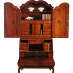 Haags topbureau of schrijfkabinet ca 1765 mahonie 10 geheim