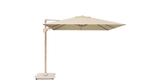 Challenger T2 premium parasol 300x300 cm teak champagne met, Tuin en Terras, Parasols, Ophalen of Verzenden, Nieuw