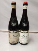 1957 & 1967 Giacomo Borgogno - Barolo Riserva - 2 Flessen, Verzamelen, Nieuw