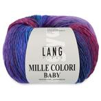 Lang Yarns Mille Colori Baby - 06 blauw/paars - Merinogare, Ophalen of Verzenden, Nieuw