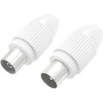 Hama Coax-set, connector/koppeling, klembaar, Doe-het-zelf en Verbouw, Elektra en Kabels, Ophalen of Verzenden, Zo goed als nieuw