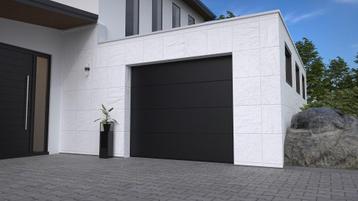 Zwarte garagedeur sectionaaldeur RAL9005 Diverse maten beschikbaar voor biedingen