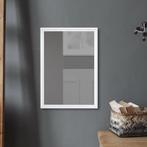 Spiegel - Livion Trina - Rechthoek - Inclusief Lijst - Wit -, Huis en Inrichting, Woonaccessoires | Spiegels, Ophalen of Verzenden