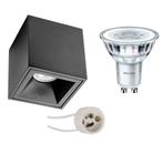 Voordeelset: Opbouwspot Set - Pragmi Cliron Pro - GU10, Metaal of Aluminium, Nieuw, Ophalen of Verzenden, Led