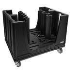 GGM Gastro | Bordendispenser - onverwarmd - met wielen & 6 |, Verzenden, Nieuw, Effen, Bord(en)