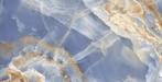 Danae Onyx Blauw met Goud ader 60x120 Marmerlook tegels, Doe-het-zelf en Verbouw, Tegels, Nieuw, 60 cm of meer, Keramiek, 60 cm of meer