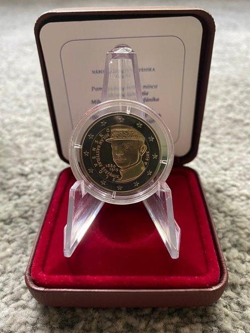 Slowakije. 2 Euro 2019 Milan Rastislav Štefánik (2 coins), Postzegels en Munten, Munten | Europa | Euromunten