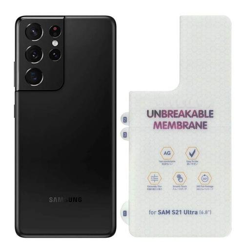 Galaxy S21 Ultra Premium 3D Curved Folie Achterkant Protecto, Telecommunicatie, Mobiele telefoons | Hoesjes en Frontjes | Samsung