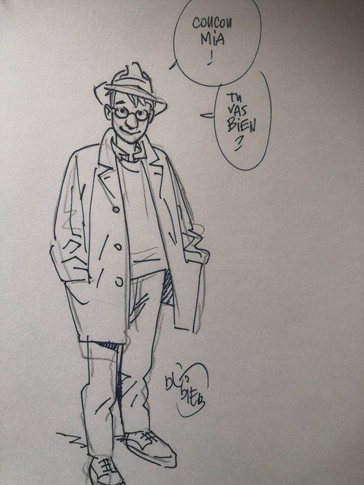 Dodier, Alain - Dessin original dédicacé, Boeken, Stripboeken