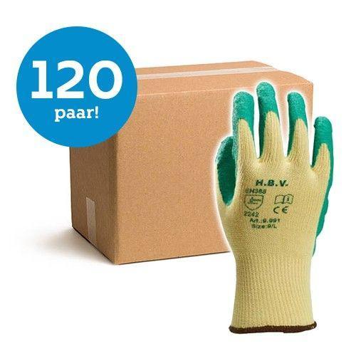 HBV werkhandschoen groen/geel - 120 paar, Doe-het-zelf en Verbouw, Overige Doe-het-zelf en Verbouw, Nieuw, Verzenden