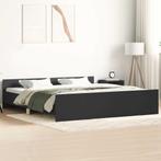 vidaXL Bedframe met hoofd- en voeteneinde zwart 200x200 cm, Huis en Inrichting, Slaapkamer | Bedden, Verzenden, Zwart, Overige maten