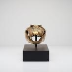 sculptuur, Saltwater Crocodile Skull fashioned in bronze, on, Antiek en Kunst