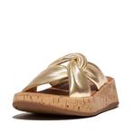 -20% FitFlop  FitFlop F-mode leather-twist flatform slides (, Verzenden, Nieuw, Slippers