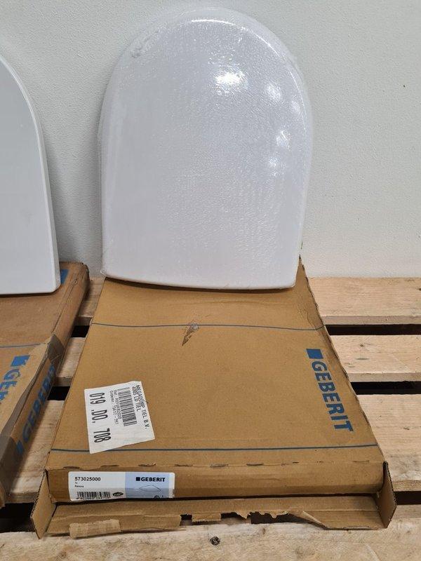 Geberit Renova Closetzitting met deksel topfix 37x45,5 cm, Doe-het-zelf en Verbouw, Sanitair, Overige typen, Nieuw, Ophalen of Verzenden