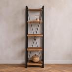 Boekenkast Mangohout Britt 55 cm, Huis en Inrichting, Nieuw, 50 tot 100 cm, Industriële meubels, 25 tot 50 cm