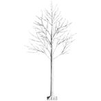 180 cm kunstmatige berkenboom met 48 warmwitte LED-lampjes v
