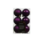 Kerstballen set | Decoris | Ø 6 cm | 12 stuks (Paars), Verzenden, Nieuw