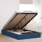 vidaXL Bedframe zonder matras 120x190 cm stof blauw, Nieuw, 190 cm of minder, Twijfelaar, 120 cm