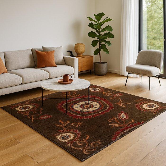 Suzani - Vloerkleed - 160 cm - 117 cm, Huis en Inrichting, Stoffering | Tapijten en Kleden