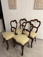 Stoel (4) - hard hout - Balloon Back, Antiek en Kunst