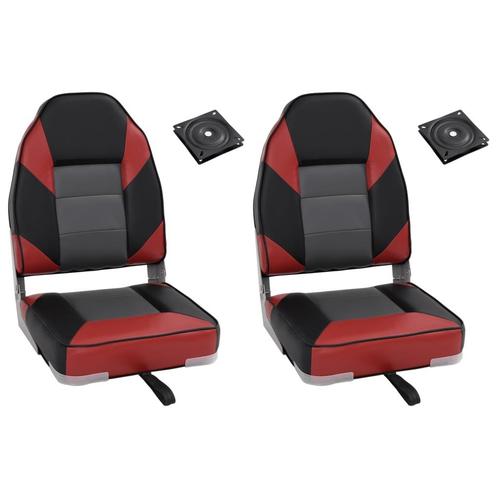 vidaXL 4-delige Bootstoelenset met hoge rugleuning, Watersport en Boten, Bootonderdelen, Nieuw, Verzenden