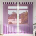 vidaXL Gordijnen met lussen 2 st 140x245 cm paars, Verzenden, Nieuw