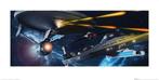 Kunstdruk Star Trek Enterprise vs Reliant 100x50cm, Verzenden, Nieuw