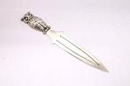 Figuur - Silver Bookmark – Owl Handle - .835 zilver, Antiek en Kunst