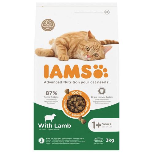 Iams For Vitality Adult Cat Lamb 3kg, Dieren en Toebehoren, Katten-accessoires, Ophalen of Verzenden