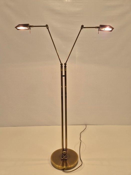 Staande lamp - Messing - Vloerlamp 128 hoog, Antiek en Kunst, Kunst | Designobjecten