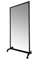 *TIP*  Zwart frame op wielen met spiegel - 1000 x 1984 mm, Zakelijke goederen, Kantoor en Winkelinrichting | Winkel en Inventaris
