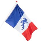 Frankrijk Gevelvlag Allez Les Bleus 1,5m, Nieuw, Verzenden