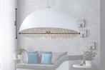 Elegante design hanglamp GLOW 70cm wit zilveren hanglamp -, Huis en Inrichting, Lampen | Hanglampen, Nieuw, Ophalen of Verzenden