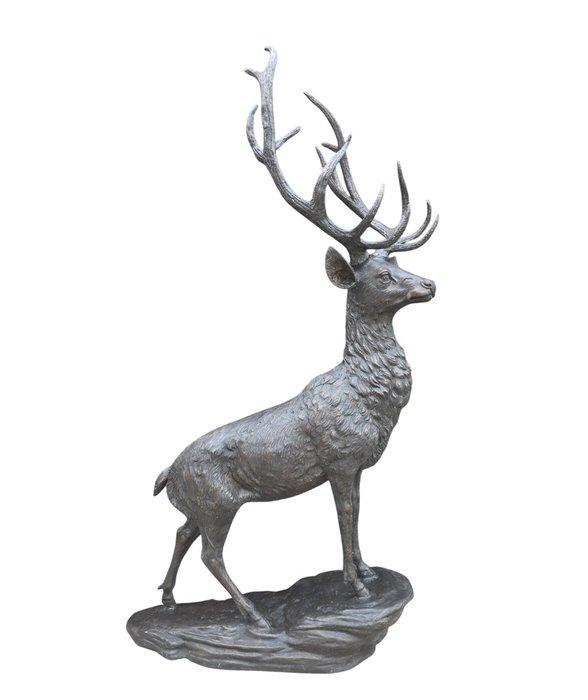Beeld, Bronze: XL Deer - 161.5 cm - Brons - 2025, Antiek en Kunst, Curiosa en Brocante