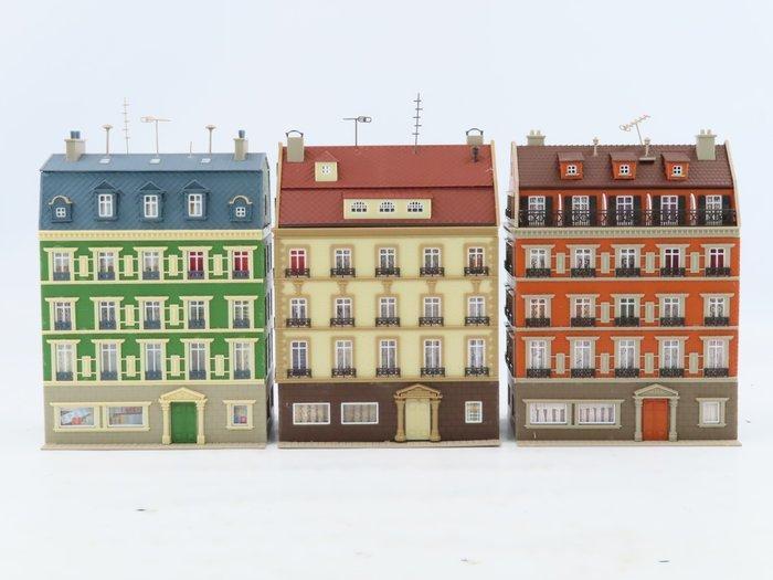 Vollmer H0 - 43780 - Modeltreingebouwen (3) - Stadsblok van, Hobby en Vrije tijd, Modeltreinen | H0