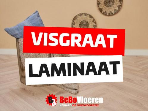 VISGRAAT LAMINAAT | Vanaf 8,98 per m² – NU IN DE ACTIE!, Huis en Inrichting, Stoffering | Vloerbedekking, Wit, Crème, Beige, Bruin