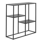 [en.casa] Console tafel Strömstad sidetable 80x80x26 cm zwar, Huis en Inrichting, Verzenden, Nieuw