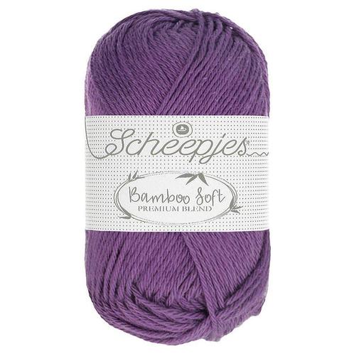 Scheepjes Bamboo Soft - 252 royal purple - Bamboe/Katoen G, Hobby en Vrije tijd, Breien en Haken, Ophalen of Verzenden