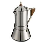G.A.T. Italia Regina Percolator RVS 4 kops, Witgoed en Apparatuur, Koffiezetapparaten, Afneembaar waterreservoir, Nieuw, Koffiebonen