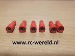 6 stuks rondstekkerhuls 0,5-1 mm² 4 mm (verzending € 1,50), Nieuw, Ophalen of Verzenden