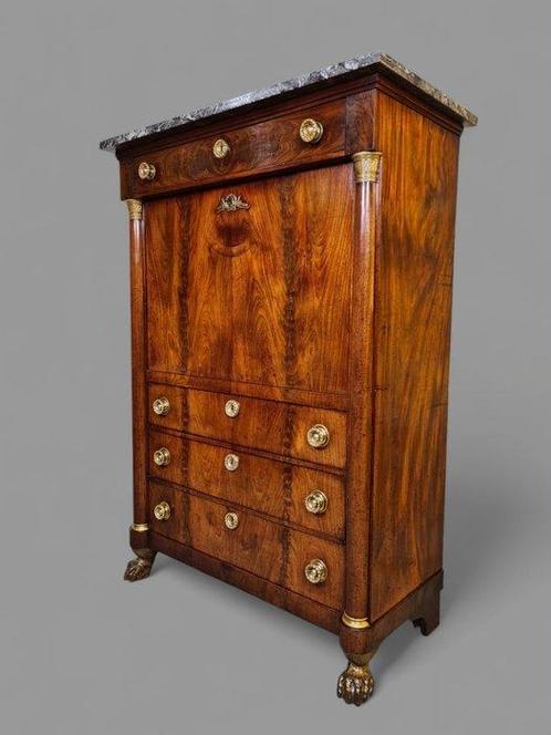 FREE SHIPPING - Secrétaire à abattant - Sainte Anne -, Antiek en Kunst, Antiek | Meubels | Stoelen en Banken